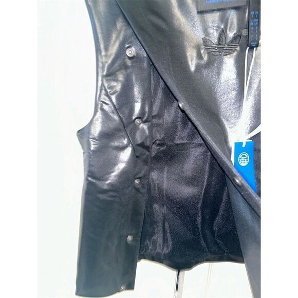 Adidas Women's Blue Version Chile 62 Vest Black Size Large Snap-Button F… - Picture 6 of 10